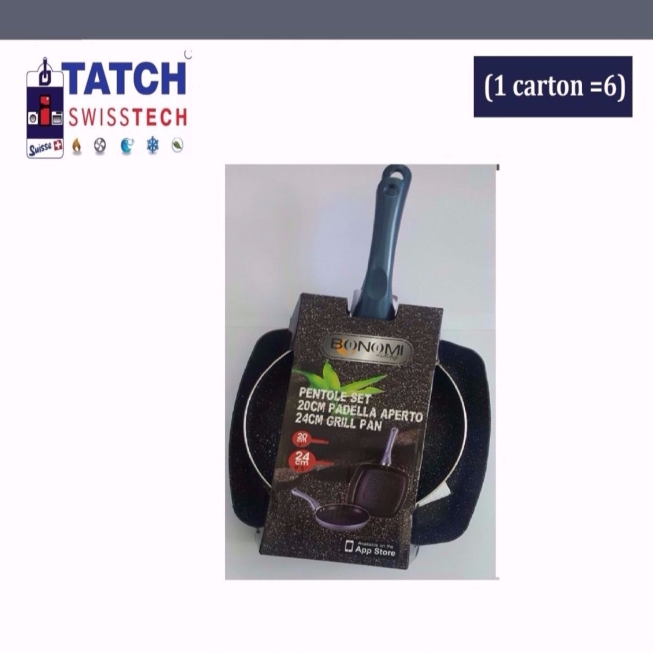 Set De 2 Poêles En Pierre 24cm+20cm