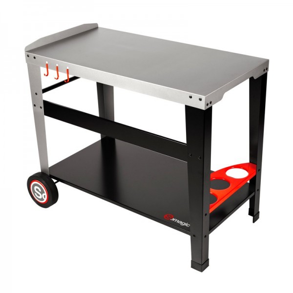 Desserte Spéciale Plancha A Poser, sur chariot SIDÉLIA