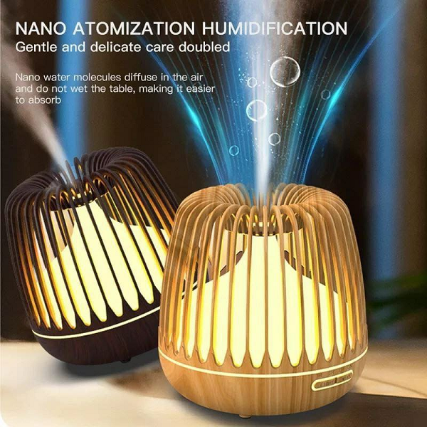 Diffuseur Huiles Essentielles Et Humidificateur A Ultrason CAGE – 500 mL Diffuseur Huiles Essentielles Et Humidificateur A Ultrason CAGE - 500 mL