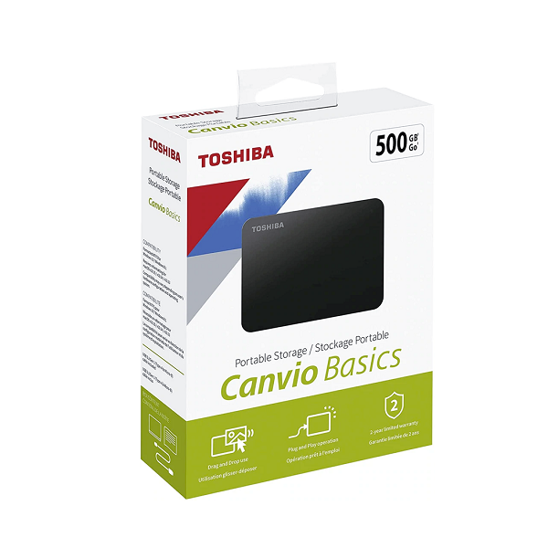 Disque Dur Externe Toshiba  500Go,  USB 3.2