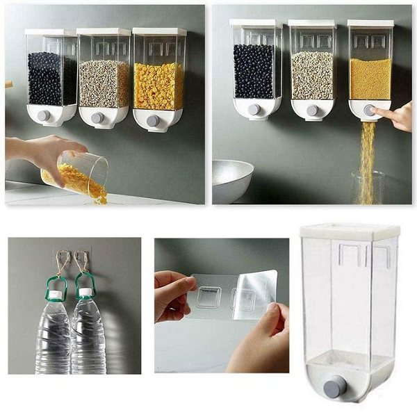 Distributeur En Vrac De Graines , Farine , A Accrocher Au Mur Distributeur En Vrac De Graines , Farine , A Accrocher Au Mur