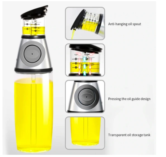 Bouteille Doseur D’huile ,Vinaigre… contrôlez la quantité d’huile que vous utilisez avec une simple pression Bouteille Doseur D'huile ,Vinaigre... contrôlez la quantité d'huile que vous utilisez avec une simple pression