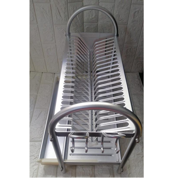 Égouttoir À Vaisselle En Aluminium  2 Niveaux 50 cm