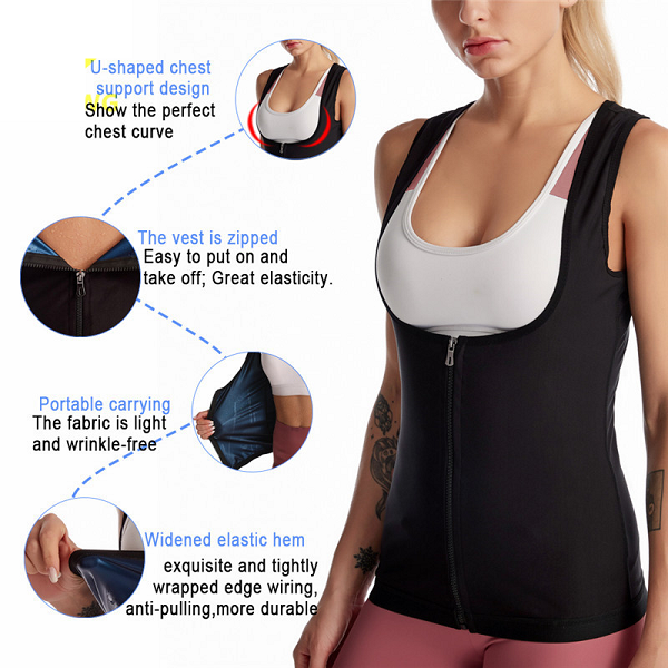 Gilet Minceur Effet Sauna Gilet de Sudation Sweat Shaper Pour Femme Gilet Minceur Effet Sauna Gilet de Sudation Sweat Shaper Pour Femme