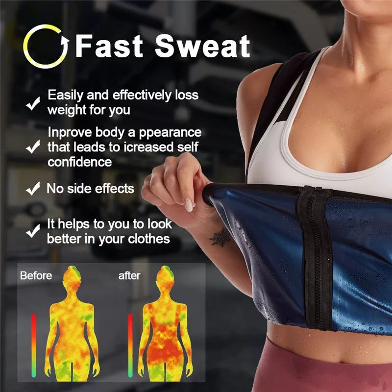 Gilet Minceur Effet Sauna Gilet de Sudation Sweat Shaper Pour Femme Gilet Minceur Effet Sauna Gilet de Sudation Sweat Shaper Pour Femme