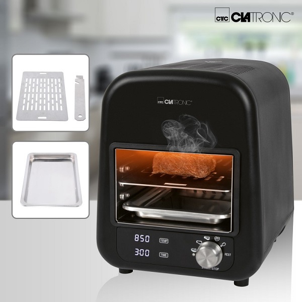 GRIL Électrique Barbecue Infrarouge En Céramique , brûleur infrarouge haute performance 1600 W Clatronic