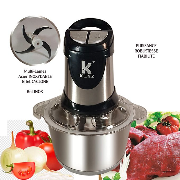 Hachoir Electrique Chopper Inox KENZ