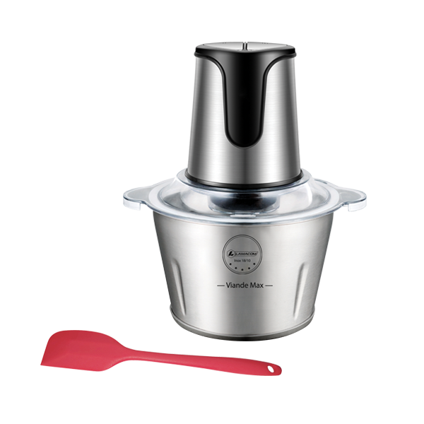 Hachoir Electrique En Inox 2 Litres + Spatule Cadeau