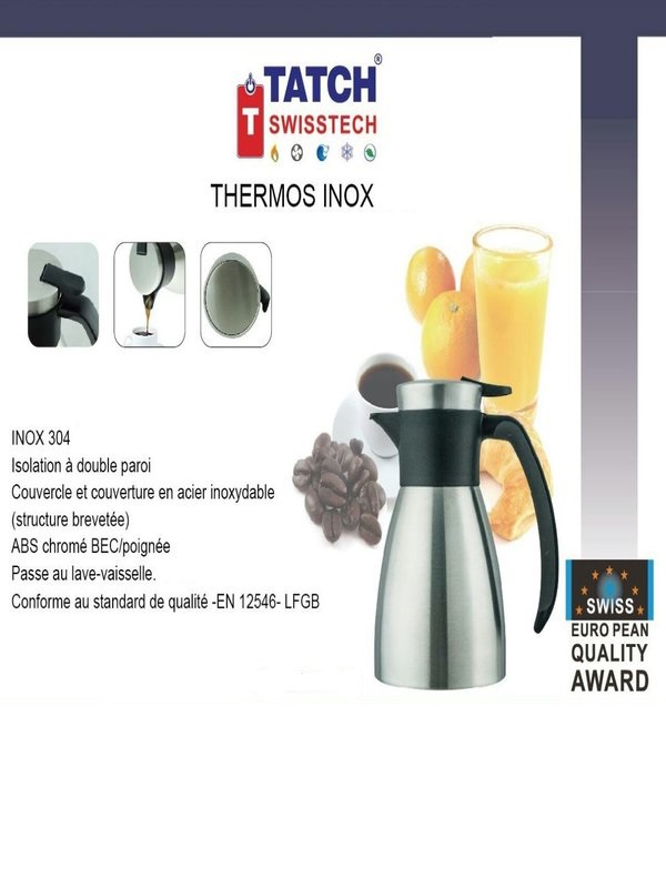 TATCH Thermos Inox 0 Thermos En Inox 0.6 L