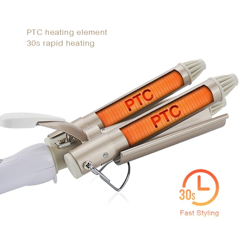 Fer à Boucler en Céramique à Tête Triple Fer à Boucler en Céramique à Tête Triple