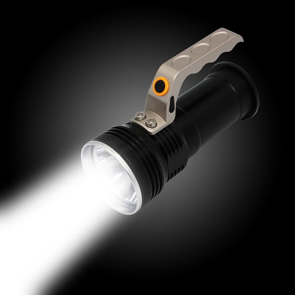 Lampe De Poche , Pile, Ultra Puissante 2 Lumières