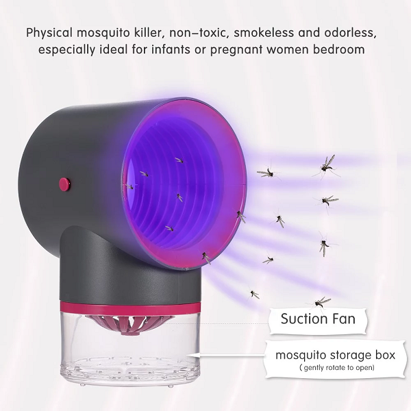 Lampe Anti-Moustique - Piège à moustiques à lumière UV SANS PRODUIT CHIMIQUE