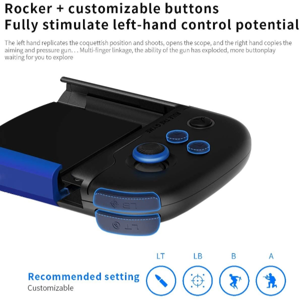 Manette Gamer Contrôleur de Jeu Mobile Pour IPhone Android Manette Gamer Contrôleur de Jeu Mobile Pour IPhone Android