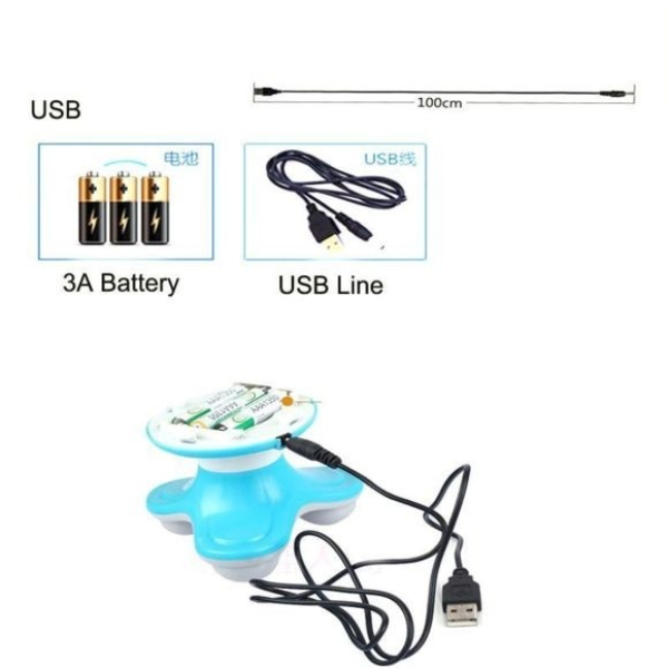 2 Mini Masseur Vibrant Électrique Avec Batterie USB 2 Mini Masseur Vibrant Électrique Avec Batterie USB