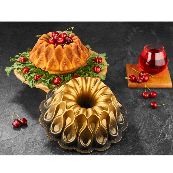 Moule à gâteau avec revêtement mural en granit pour la cuisson, moule à gâteau avec corps en aluminium