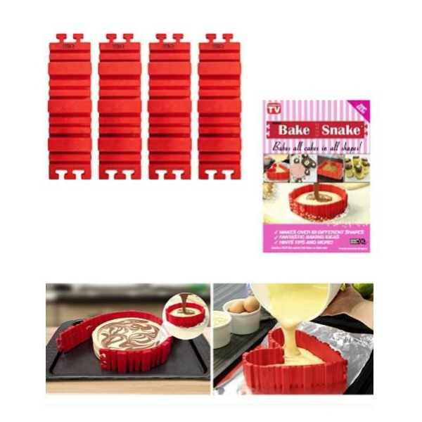 Lot De 4 Bandes De Moule à Gâteau En Silicone Pour La Cuisson