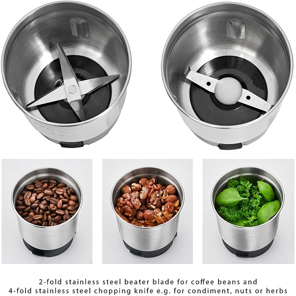 Moulin À Café Electrique PROFI COOK 2 En 1 moulin à café et hachoir Moulin À Café Electrique PROFI COOK 2 En 1 moulin à café et hachoir