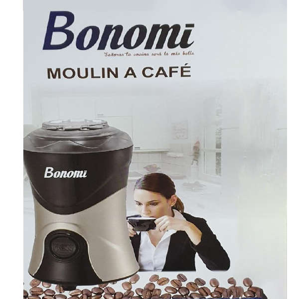 Moulin à Café Et Épices Noir Et Gris Electrique