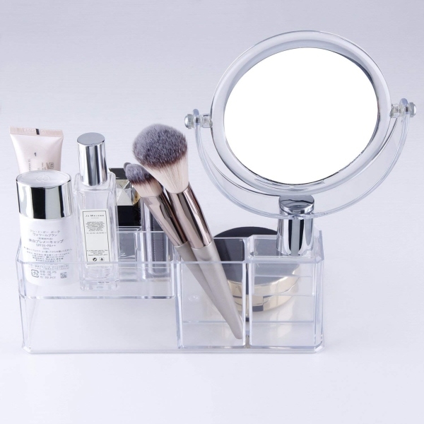 Organisateur à Maquillage Avec Miroir Organisateur à Maquillage Avec Miroir