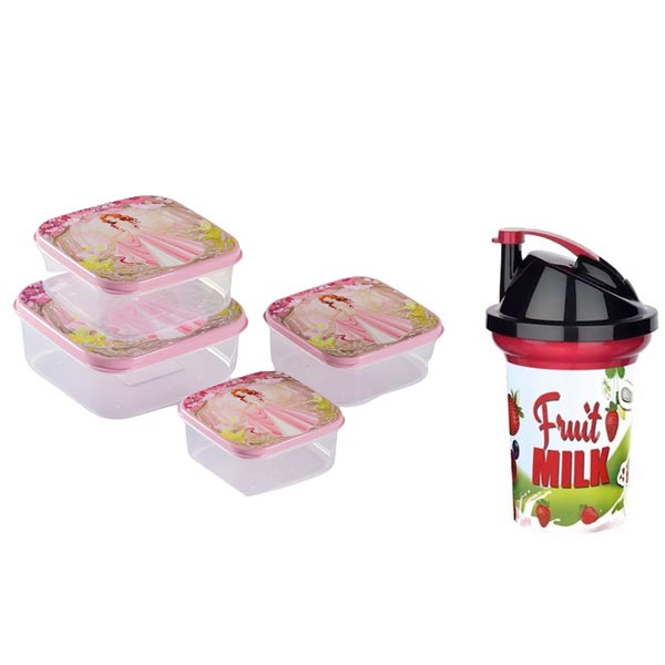 Pack Porte Goûter Scolaire : 4 Boites à Repas Carrées De Différentes Tailles + Gourde Pack Porte Goûter Scolaire : 4 Boites à Repas Carrées De Différentes Tailles + Gourde