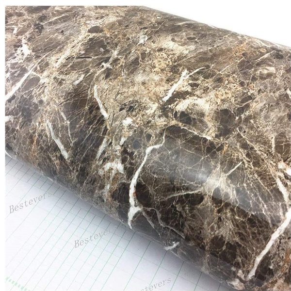 Papier Peint Auto-adhesif Étanche, Effet Marbre  ( 2 rouleaux de 2 m x 45 cm )