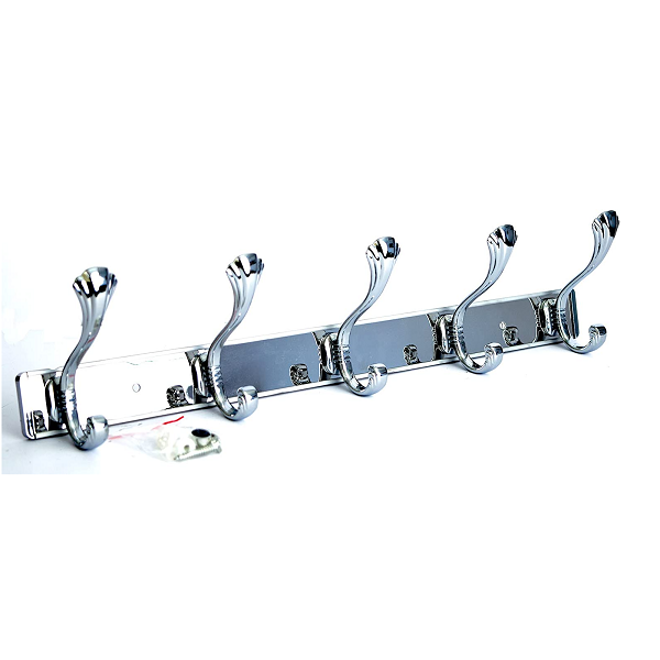 Patère Mural 5 Crochets En Acier Inoxydable