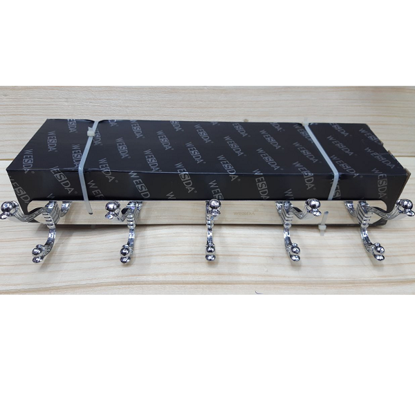 Patère Mural 5 Crochets En Acier Inoxydable