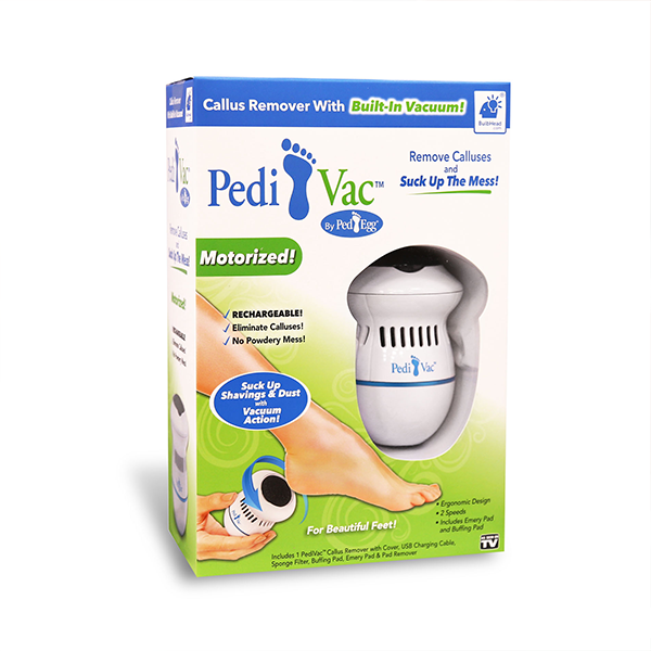 Pedi Vac Râpe A Pied Et Anti-Callosités Avec Aspirateur Intégré Pour pieds et mains
