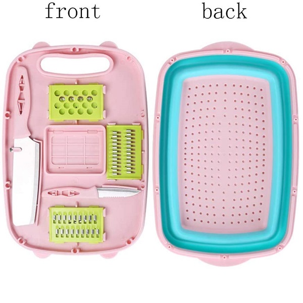 Râpe Manuelle Multifonction : panier passoire , planche à découper , différentes découpes Râpe Manuelle Multifonction : panier passoire , planche à découper , différentes découpes