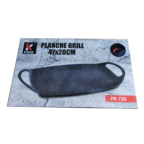 Plaque à Grillades En Marbre Pour Barbecue Et Four  47 x 28 cm