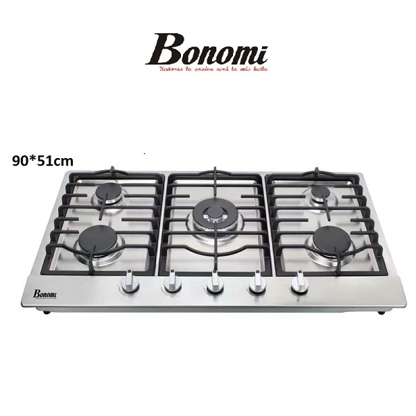 Plaque De Cuisson Encastrable En Inox 5 Feux , 90 *51 cm