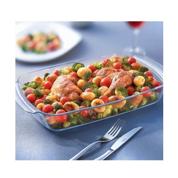 Plat A Four , Moule à Gratin En Verre 35x24cm 3,3 L Plat A Four , Moule à Gratin En Verre 35x24cm 3,3 L