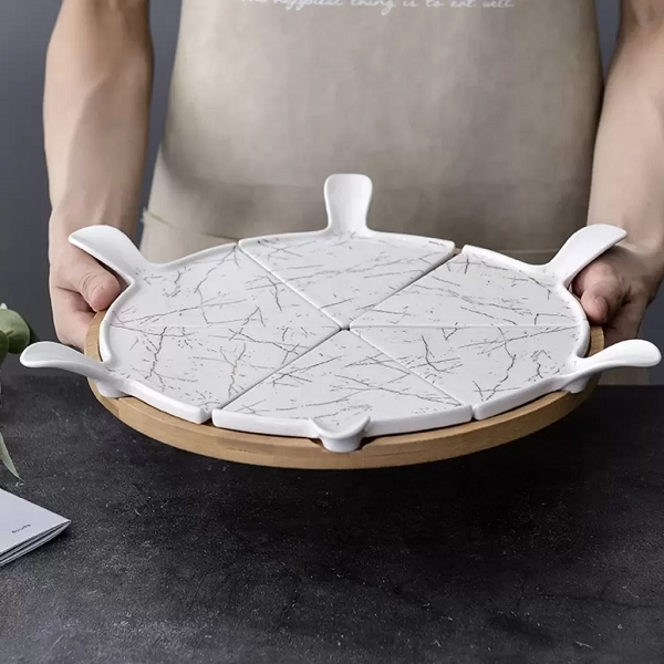 Plat A Tartes Avec Supports Pour Part