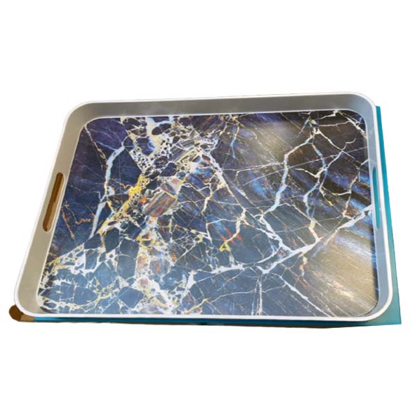 Plateau Effet Marbre 36 x 46 cm