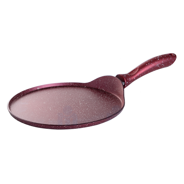 Crêpière Hascevher Granite 24 cm induction avec revêtement anti-adhésif, compatible tous feux