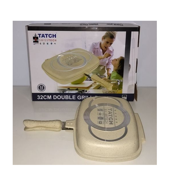 Poêle Double Face Antiadhésif Tatch 32cm Et 36 cm