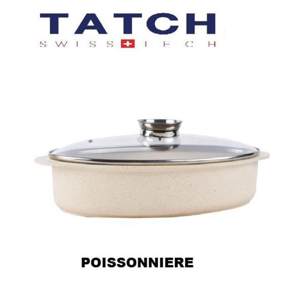 Marmite Poissonnière En Granit  5 Litres