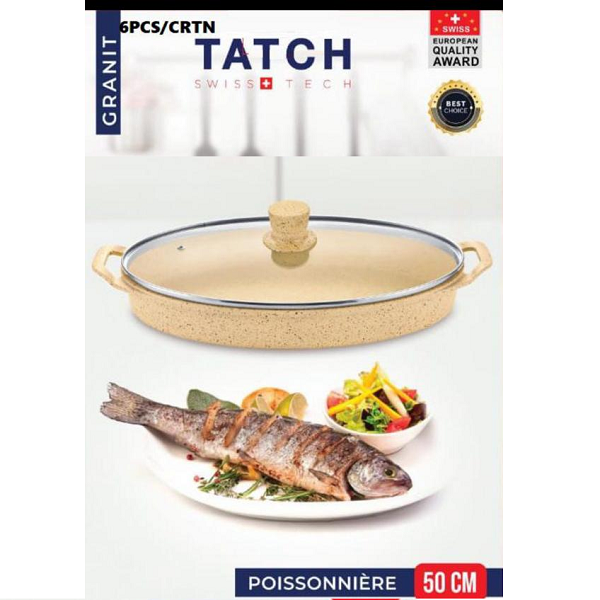 Plat De Cuisson Poisson Et Service En Céramique 50 cm