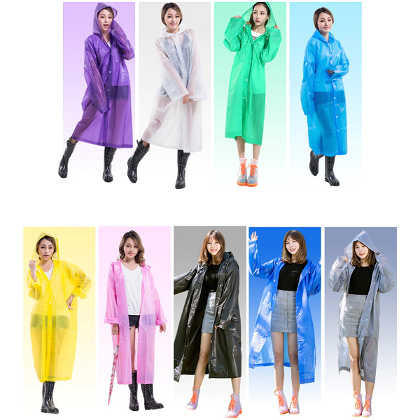 Poncho Pluie A Capuche Imperméable Pour Femme