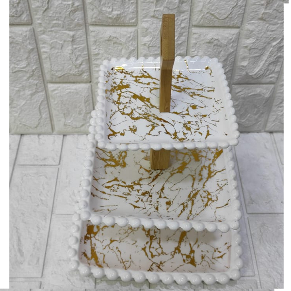 Plats , Présentoir A Gâteaux 3 Niveaux