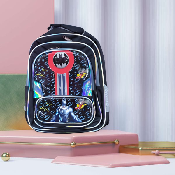 Sac à dos Cartable 42 x 32cm -  Motif : Batman , Ben 10