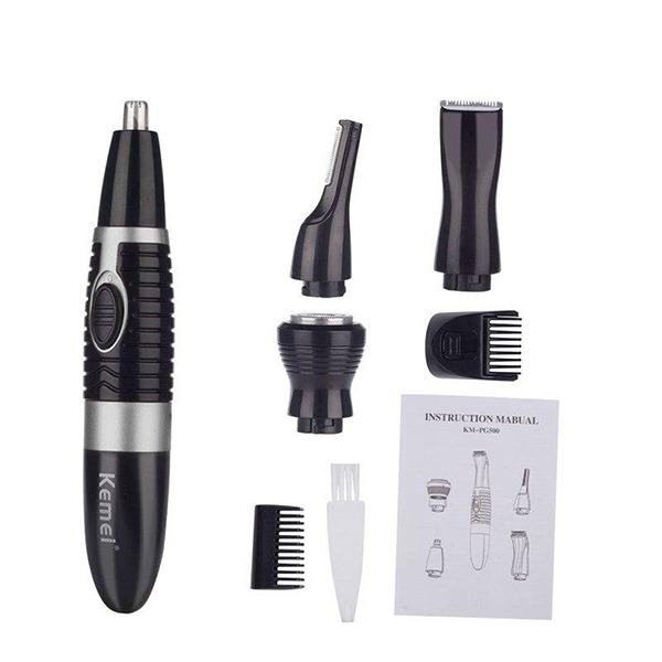 alt Rasoir Electrique Rechargeable 4 En 1 Noir