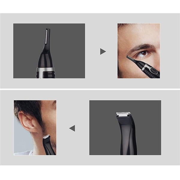 Rasoir Electrique Rechargeable 4 En 1 Noir Rasoir Electrique Rechargeable 4 En 1 Noir