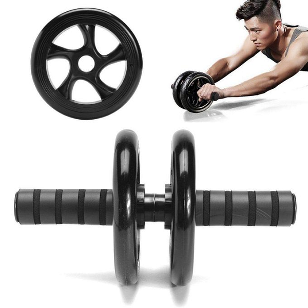 Roulette Abdos Et Musculation Pour Exercice D'entraînement Gym Avec Poignée Antidérapante