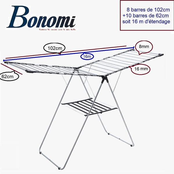 Sèche Linge Étendoir Pliable