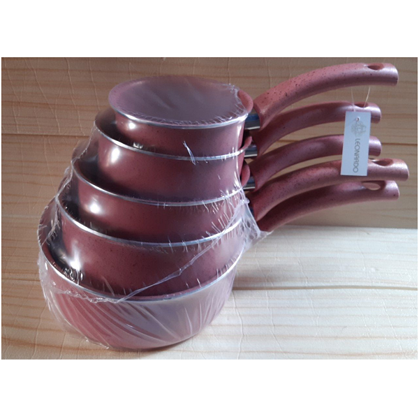 Set de 5 Casseroles En Granit De Haute Qualité  : 12cm , 14cm , 16cm , 18cm , 20cm