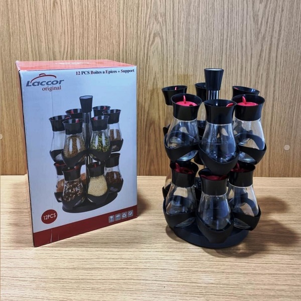 Set A Épices 12 Pots Avec Support