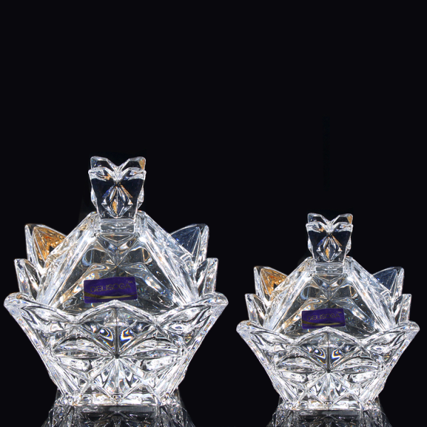Set De 2 Sucriers En Verre Une Grande Et Une Petite