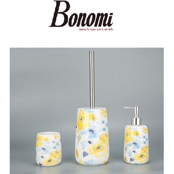 Set De Bain Flowers 3pcs