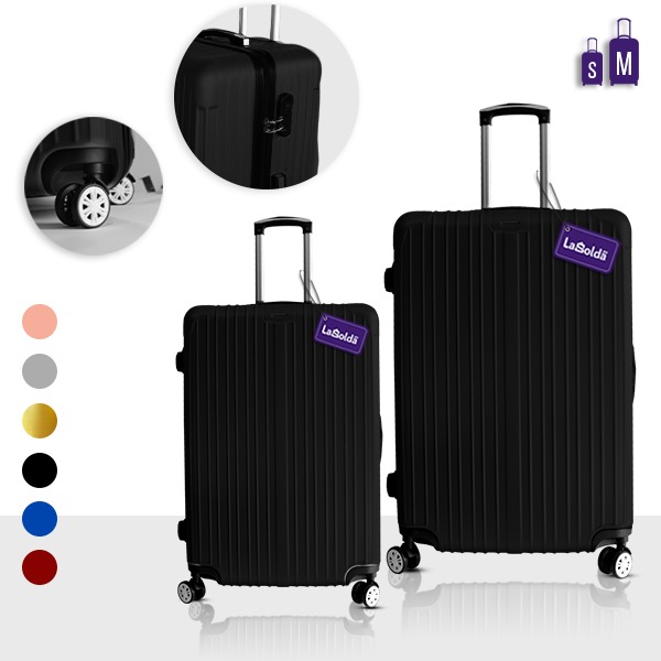Set De 2 Valises Trolley Rigide "Escapade" (Moyenne+Cabine)